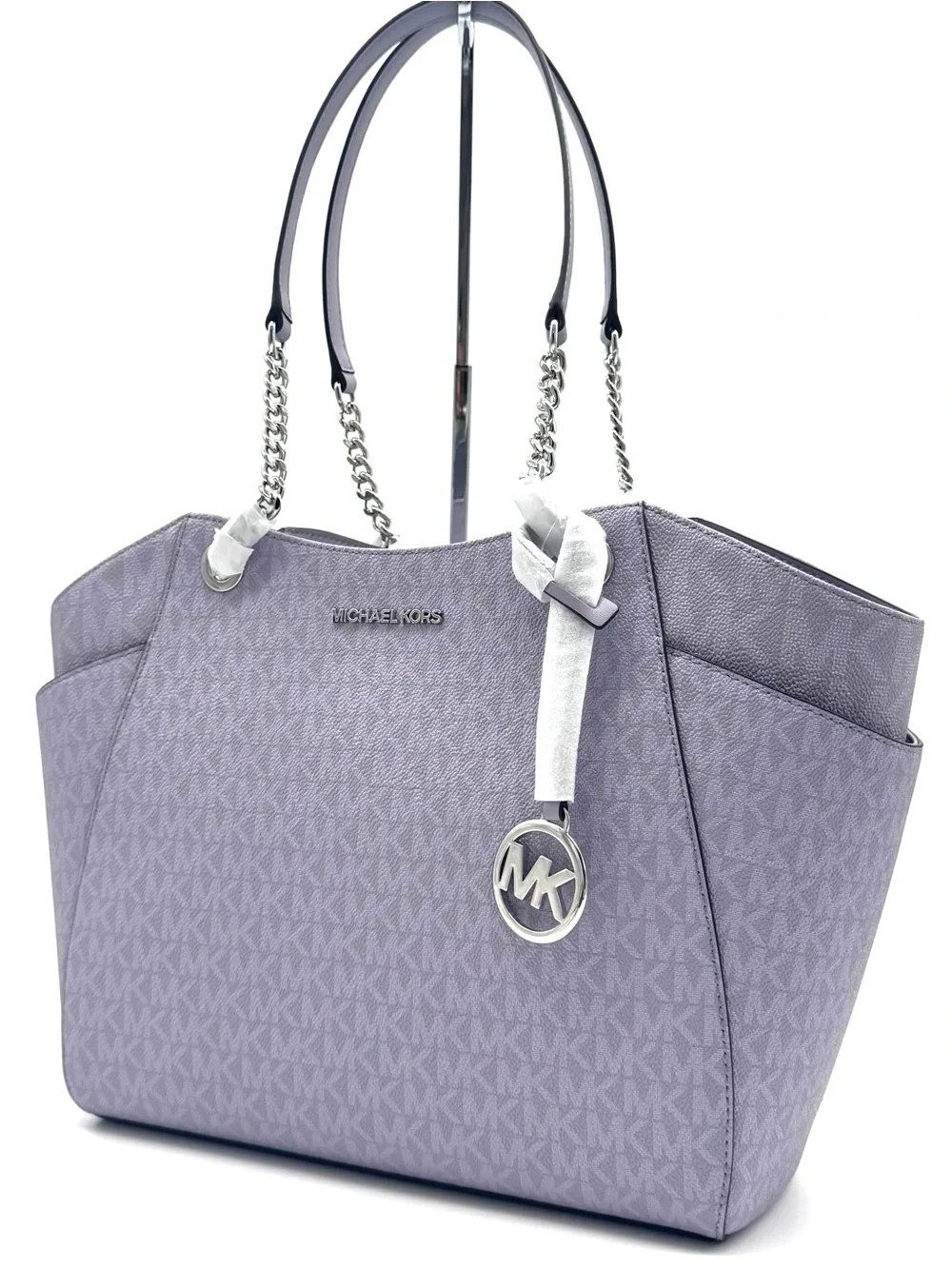 Michael Kors Jet Set Large Signature Logo Shoulder Bag - Lilac